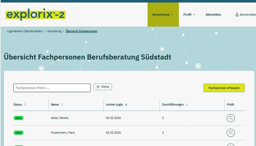 explorix®-2 Datenschutzgerechte Nutzung